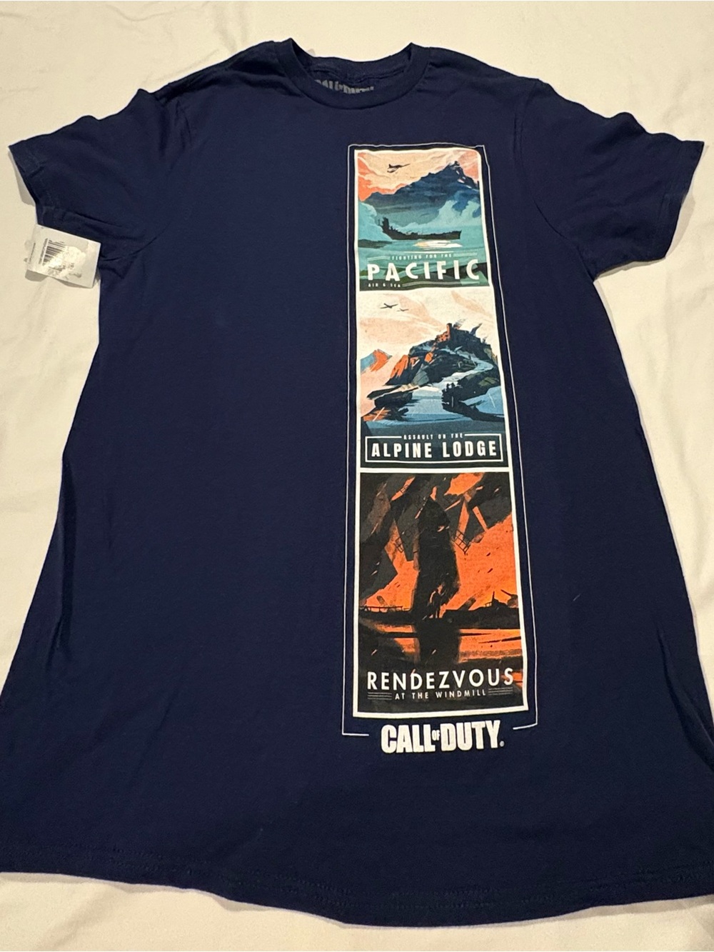 2021 Call Of Duty- Vanguard Graphic Game. Navy Cotton T-Shirt Men's Small W/Tag